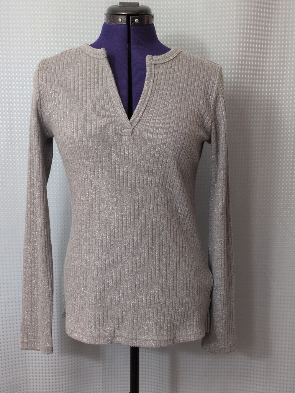 NYDJ Ribbed Sparkle Top NWT